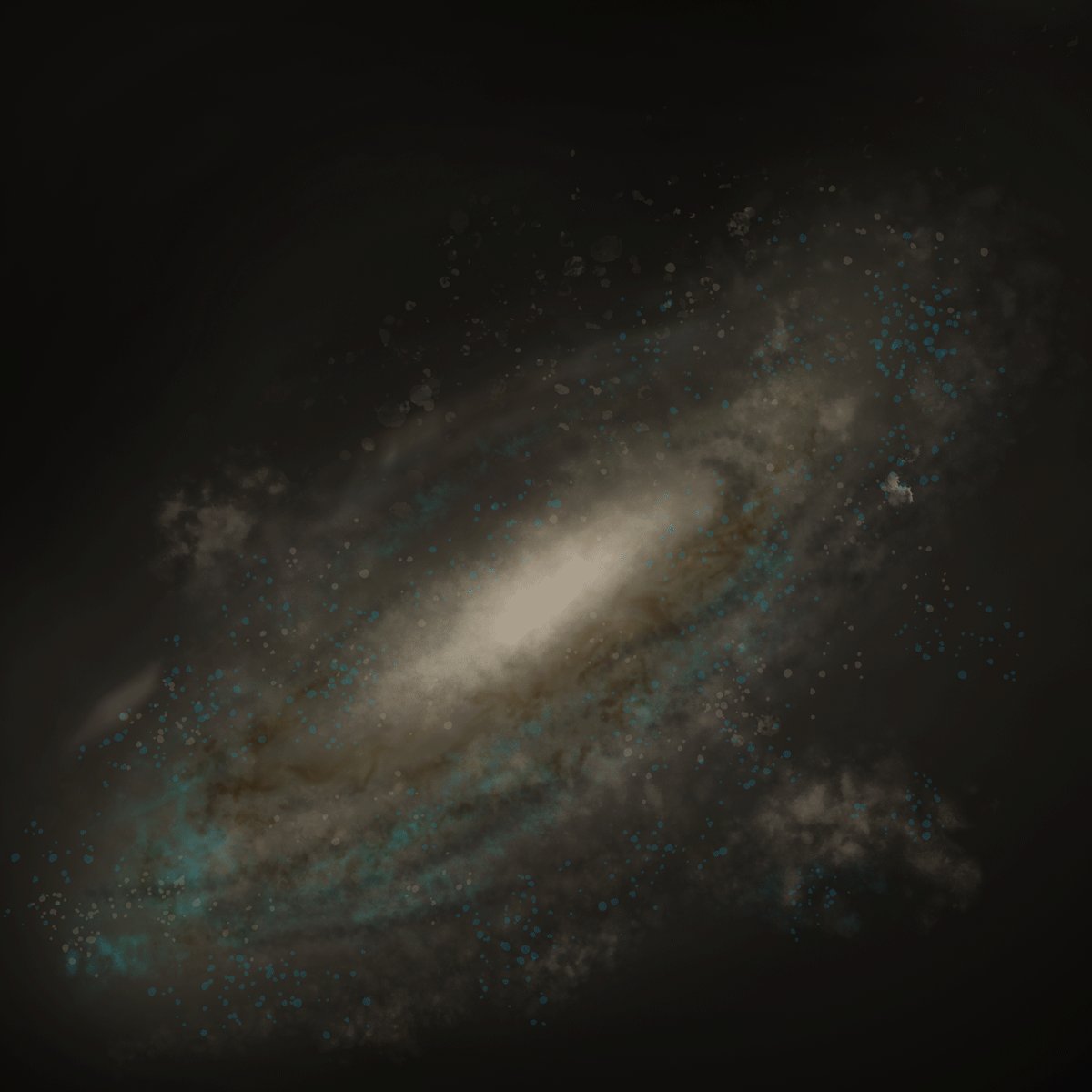 Observation view of a galaxy