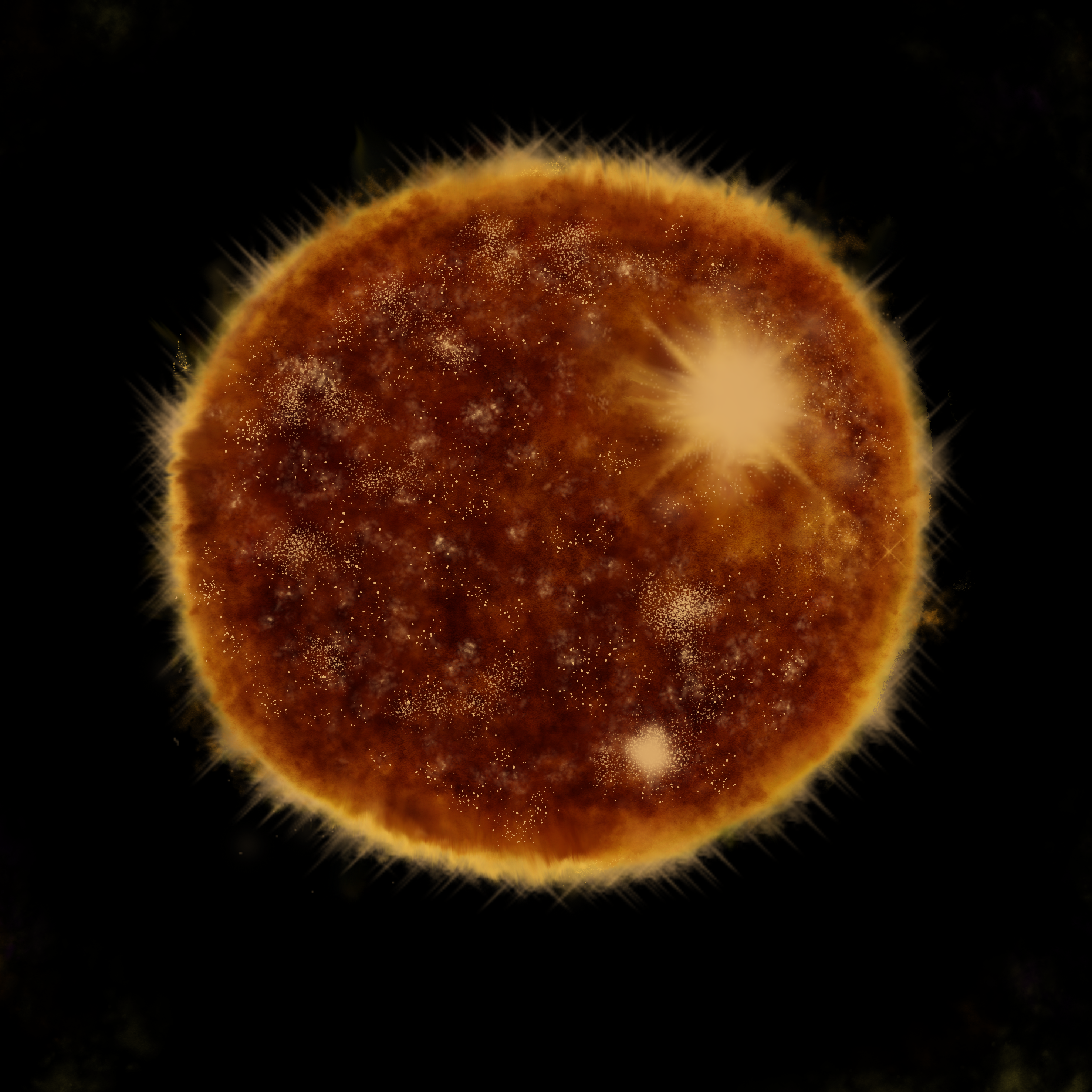 Observation view of a star