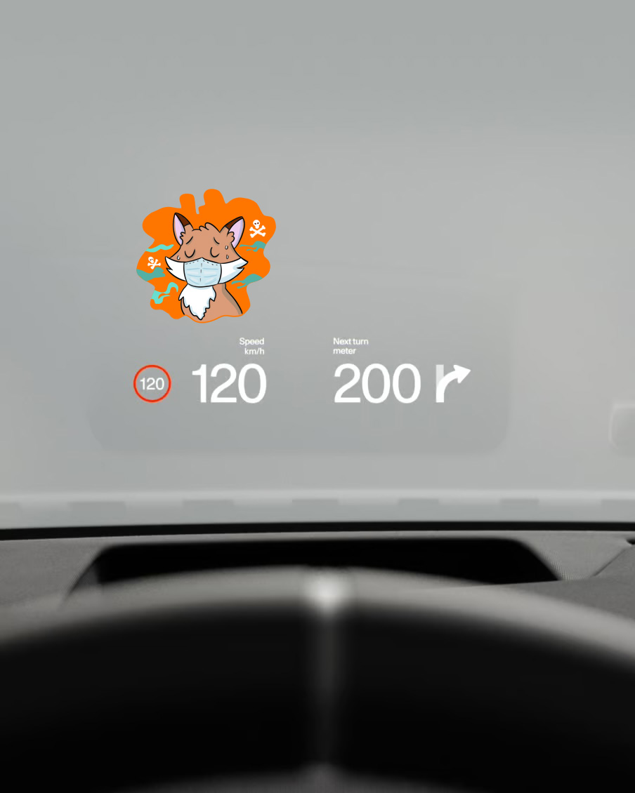 Scenario 3 — fox on head-up display