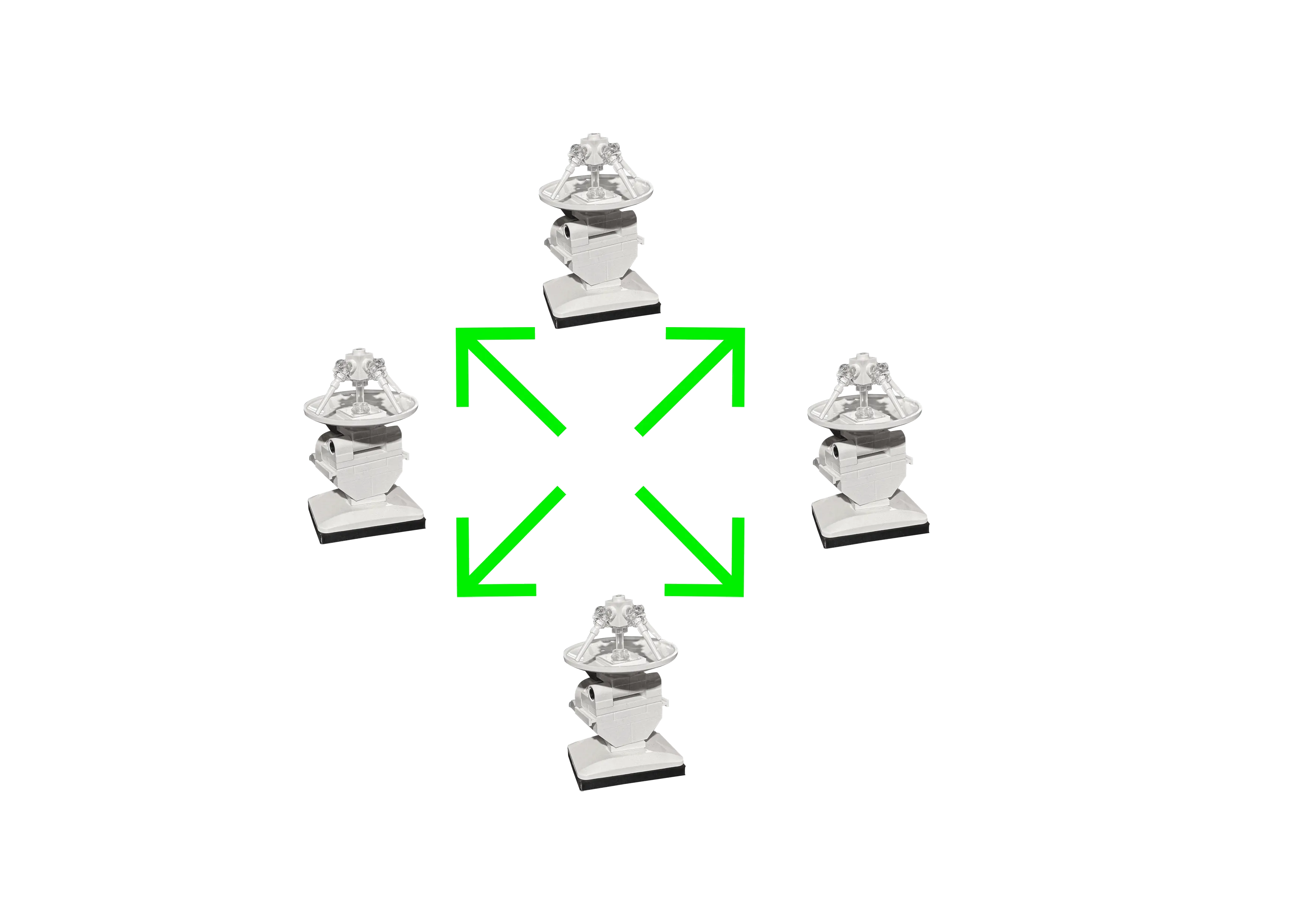 Spreading and grouping antennas