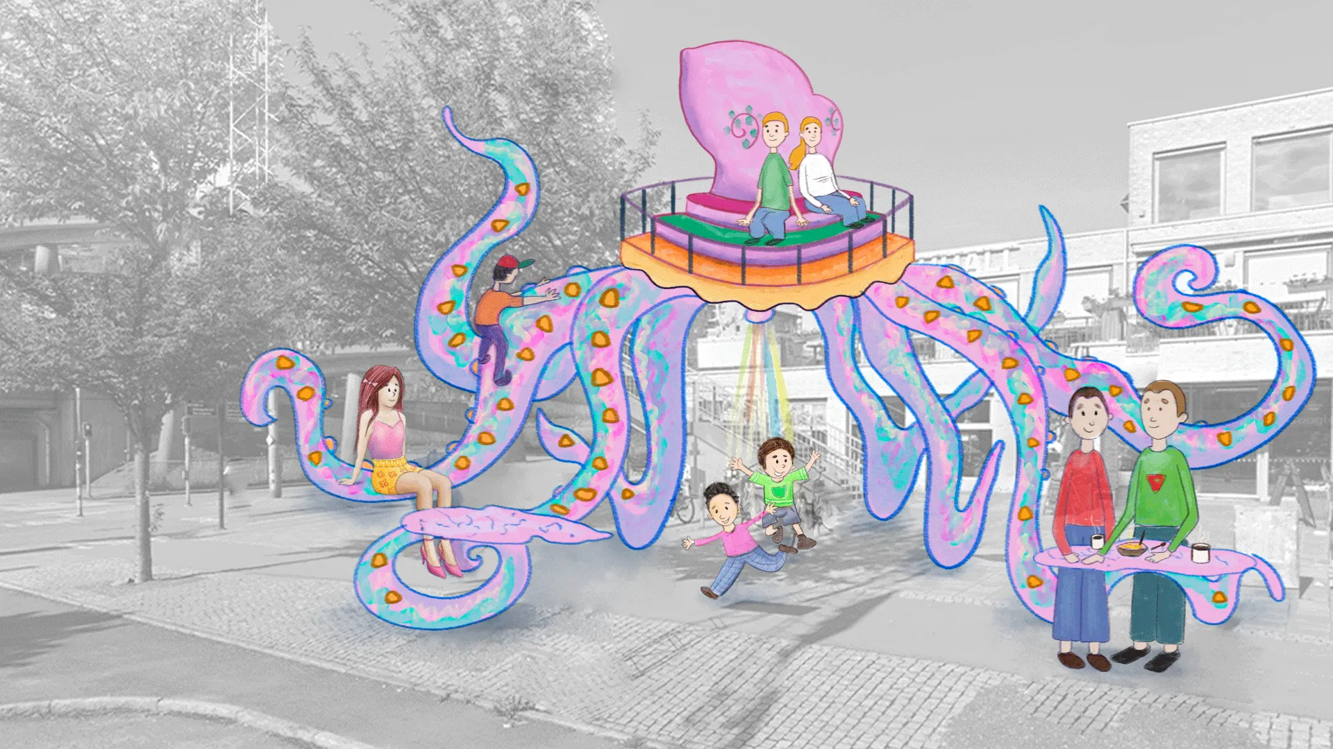 Hero — Octotorg concept render at Vågmästareplatsen