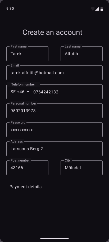 Create an account