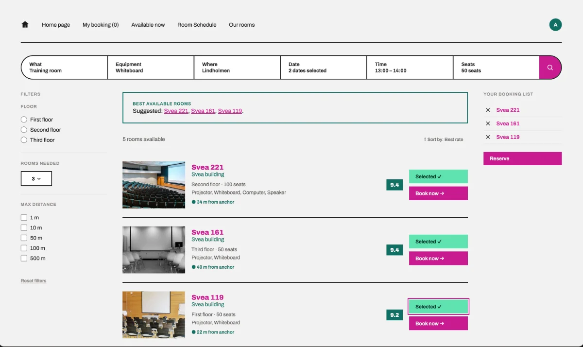 Best Available Rooms