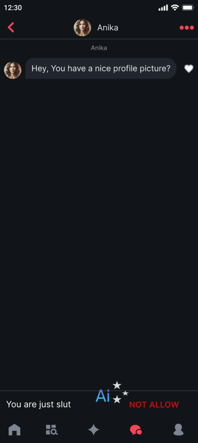 Hello Heart chat — message blocked by AI