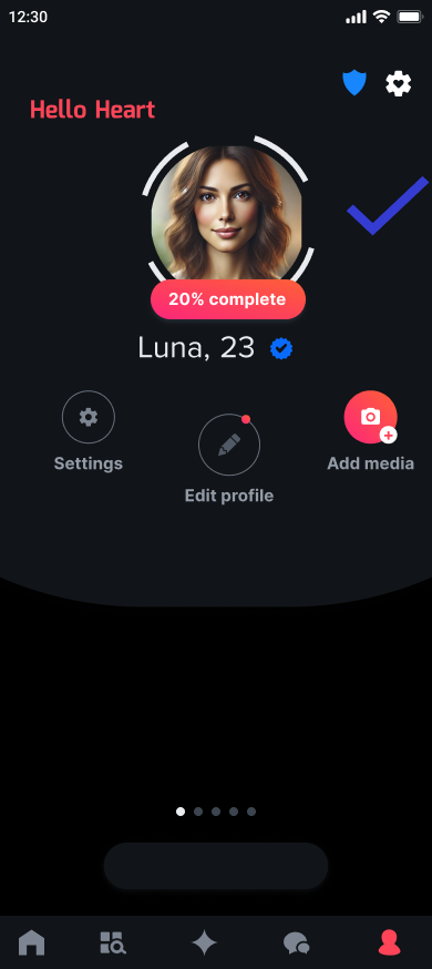 Verified profile badge
